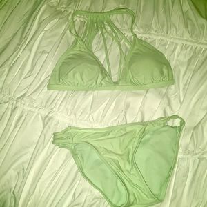 Mint green bathing suit!! Cute back